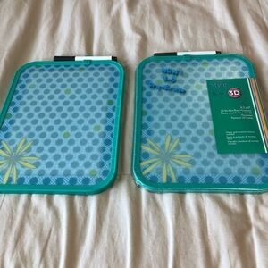 Teal and Yellow 3D Dry Erase Boards